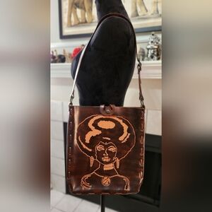 Brown Leather Women Bag